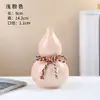 Vaso de cabaça em cerâmica, nova decoração para casa estilo chinês, pequeno vaso simples para flores secas, artesanato de decoração para entrada de sala de estar