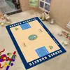 Alfombra de Equipo de Baloncesto de la NBA Alfombra Simple para Dormitorio al Lado de la Cama Decoración Interior Creativa Alfombrilla para el Suelo de la Sala de Estar del Estadio Sofá Mesa de Café
