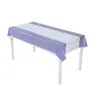 Toalha de Mesa Listrada para Festa Transfronteiriça Peva Descartável Toalha de Mesa Layout de Aniversário Toalha de Mesa Decoração de Cena de Festa Toalha de Mesa