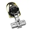Accesorios de Ferretería Bisagras para Puertas 30/26 Vitrina de Exhibición Armario de Vino Bisagra para Puerta de Vidrio Cubierta Dorada Marco de Aluminio Bisagra de Vidrio