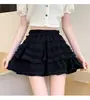 Falda midi de encaje estilo ballet para mujer, nueva colección primavera temprana/otoño 2026, falda de volantes tipo pastel, de cintura alta, estiliza, falda corta estilo princesa