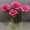 Rosa Tridimensional Gigante para Boda Tanabata Día de San Valentín Boda Accesorios de Rosa Adornos Meichen Decoración de Ventana para Centro Comercial