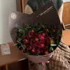 Papel de Presente Estilo Ins Transfronteiriço com Toque de Luxo, Papel de Presente Floral Multicolorido, Papel para Embalar Buquês, Papel de Presente para Venda por Atacado