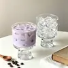 Vaso de Nicho con Diseño de Vidrio de Aspecto Alto al por Mayor, Copa Creativa para Jugo, Copa para Postre, Taza de Café Estilo Ins