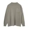 Outono e Inverno Japonês Retrô Novo Estilo Ombro Caído Suéter Interno Masculino Manga Longa Casual Cor Lisa Preguiçoso Solto Tricô Suéter Tendência