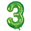 Globos Pequeños Digitales de Papel de Aluminio 16 pulgadas Versión Americana Delgados Decoración Fiesta de Cumpleaños Comercio Exterior Globos Digitales Venta al por Mayor