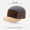 Gorra de Béisbol Retro de Pana Estilo Japonés Bloqueo de Color Cálido para Pareja Cortavientos Unisex Casual para Exteriores Otoño e Invierno Gorra de Pico