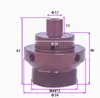 Mandril Interno para Torno CNC, Dispositivo de Expansão Interna para Máquinas 36, 46, 0640, Cabeça de Eixo de Suporte Interno Tipo Puxar por Trás Estendida e Ampliada