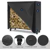 Cubierta de Lluvia para Leña de Venta Caliente Transfronteriza de Amazon Tela Oxford Engrosada Impermeable para Exteriores Protección Solar Cubierta de Leña de una Sola Puerta