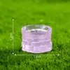 Conejo creativo que brilla en la oscuridad, decoración DIY de paisaje en miniatura, pequeñas manualidades de resina para escritorios e interiores de automóviles