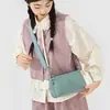 Bolsa Pequena Transversal Nova Moda Verão Casual Versátil Compras Leve Bolsa de Ombro Bolsa de Nylon Resistente à Água