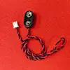 Batería de 9V con Terminal, Conector de Batería de Cobre Fosforado con Pinza Dura, Tapa de Batería, Cable de Conexión Positivo y Negativo de Batería de 9V, Conector de Batería 6F22