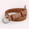 Cinturón de Mujer Modelo Nuevo 2025 Negro Piel Genuina Decorativo Simple Versátil Piel de Vaca Pura Estilo Ins Cinturón para Jeans Cinturón Ancho de Mujer