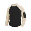 Sudadera Informal Deportiva de Manga Larga Color Coral Terciopelo Bloques de Color Estilo Nuevo Otoño e Invierno Europeo y Americano para Hombre Personalizada Comercio Exterior Transfronterizo