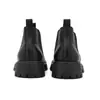 Botas Chelsea de Suela Gruesa Estilo Británico Otoño e Invierno 2025 Botines Cortos para Hombre Botas de Motocicleta de Caña Alta de Una Sola Pierna Modernas