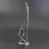 Soldado enano de cobre blanco retro, modelo hecho a mano, juego de mesa, piezas de ajedrez, coche, adornos de cartón y bronce, regalo para niños.