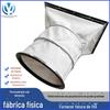 Ventilador Lona Conexão Macia Tubo de Ventilação Resistente a Altas Temperaturas À Prova de Fogo Absorvente de Choque Junta Macia Tecido de Silicone Redutor de Diâmetro do Tubo de Exaustão de Fumaça