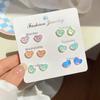 Aretes de una semana para mujer, aguja de plata 925, libro rojo pequeño, nuevos y modernos, estilo frío, aretes pequeños simples de alta calidad para mujer