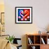 Mona Lisa punto de cruz real dragón concéntrico nuevo moderno simple amor bendición sala de estar entrada bordado de hilo hecho a mano