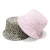 Chapéu de Balde Novo Outono e Inverno Amazon Temu Transfronteiriço para Mulheres Tendência Europeia e Americana Versátil Chapéu de Pescador de Pelúcia Faux Mink para Mulheres Inverno