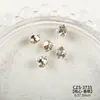 Decoraciones Brillantes para Uñas con Acabado, con Pedrería de Cristal de Alta Calidad con Forma de Huevo de Paloma, Pedrería con Forma de Azúcar Hielo y Pequeños Accesorios para Uñas Portátiles