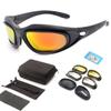 Gafas Protectoras Tácticas C5 para Exteriores de la Vida Real para Tiro de Campo, Gafas Polarizadas, Equipo Deportivo Resistente a Impactos