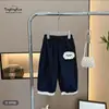 Conjunto de Ropa de Verano Nuevo Estilo Coreano con Encaje Floral para Niñas, Atuendo de Moda Tendencia con Pantalones Cortos