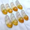 Colgante de paz de calcedonia color hielo, amuleto de paz de calcedonia "Yikou Tang", candado de nube auspiciosa en forma de calabaza, colgante de jade de zorro