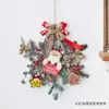 Guirlanda de decoração de Natal, cabide de porta de videira, decoração de árvore de Natal, floco de neve para pendurar na janela e na parede, arranjo de atmosfera de cena