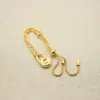 Joyería de Diseño Transfronteriza para Mujer, Accesorios de Collar de Gama Alta, Set de Pulsera y Cadena para Clavícula Mk Chapada en Cobre Oro Real, Estilo de Lujo Ligero