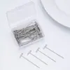 Agujas Metálicas en Forma de T para Pelucas de Amazon, Agujas para Fijación de Extensiones de Cabello, Agujas Electroplateadas en Forma de T, Agujas de Posicionamiento en Forma de T, Agujas para Estilismo, En Caja