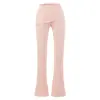 Conjunto sexy y seductor de chaqueta corta con capucha + pantalones acampanados, adelgazante y que alarga las piernas, para usar en casa y también en la calle