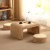 Mesa de Té Tatami de Ratán, Mesa de Té Pequeña, Repisa de Ventana de Balcón, Mesa de Té Sencilla para Mirador, Mesa Baja Estilo Japonés, Mesa Kang
