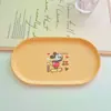 Linda Bandeja de Bocadillos para el Hogar Labubu Mesa de Comedor Escupidera Bandeja para Guardar Fruta Bandeja para Taza de Té