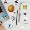 50 adesivos de graffiti de vôlei esportivo para celular e computador, adesivos decorativos à prova d'água, adesivos criativos de material escolar de vôlei, atacado