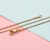 Colar Corrente de Aço Inoxidável Eletrodeposição a Vácuo Europeu e Americano Mais Vendido Corrente para Clavícula Acessórios de Corrente Femininos de Luxo Acessível High-End