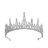 Coroa de luxo preta vintage barroca para noiva, tiara, vestido de noiva, casamento, 18º aniversário, coroa feminina, bolo, coroa