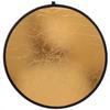 Reflector Plegable y Portátil para Fotografía de Retratos, Iluminación de Belleza, Tablero de Luz Suave para Fotografía Cinco en Uno Plata/Blanco Dorado-Plata