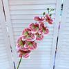 Set de Boda de Phalaenopsis Francesa de 9 Cabezas de Película Impresa en 3D Decoración para el Hogar Flor Artificial Arreglo Floral para Hotel Flor Transfronteriza