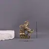 Cornucópia de Cavalo Pisando em Latão Puro, Fique Rico Imediatamente, Decoração Retrô para Casa, Mesa de Escritório, Fique Rico Imediatamente, Animal de Estimação para Chá