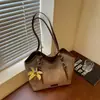 Bolsa de Pano Casual da Moda com Design de Nicho de Verão Exquisite para Passeio Bolsa de Ombro Versátil de Grande Capacidade Bolsa Feminina