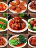 Modelo de Comida, Modelo de Comida, Molde de Comida, Camarones Cocidos, Cerdo Estofado, Utensilios para Estufa Integrada, Platos Falsos