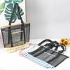 Bolsa de Playa Personalizada Gran Capacidad Malla Bolsa de Natación Multifuncional Bolso de Viaje Bandolera Bolsa de Playa para el Hombro Bolsa para Traje de Baño y Cosméticos
