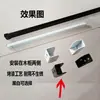 Suporte Central de Parede Superior Effie Preto Branco Montagem na Parede Superior Viga Lateral de Suspensão Quadrada Acessórios para Celular Exibidor de Joias