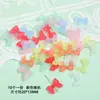 10 pequeños lazos de cinta francesa esmerilada de colores con cuentas para joyería DIY hecha a mano, accesorios para cadena de teléfono móvil, material
