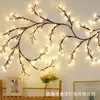 Lámpara Popular Transfronteriza de Ratán LED para Dormitorio de Uso Interior, Lámpara de Rama Simulada, Iluminación Flexible, Cadena de Luz Ambiental, Luz de Noche