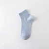 Calcetines para Mujer Primavera y Verano Calcetines Finos de Media Pantorrilla Color Puro Algodón Puro Sin Costuras Anti-Pilling Antibacterianos y Desodorantes Calcetines Cortos de Algodón Venta al por Mayor