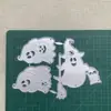 Vassoura de Halloween Fantasma DIY Metal Aço Carbono Molde Cortado Novo Produto Transfronteiriço Design Oco Item de Artesanato