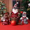 Nueva Bolsa de Regalo Navideña Bolsa de Manzana para Nochebuena para Adultos y Niños Bolsa de Regalo Navideña Decoración de Muñeco de Nieve