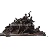 Área Escénica Figura del Ejército Rojo Adorno de Talla en Cobre 1.97m 2m Estatua de Personaje de Cobre Puro Producción de Imitación de Cobre Frp